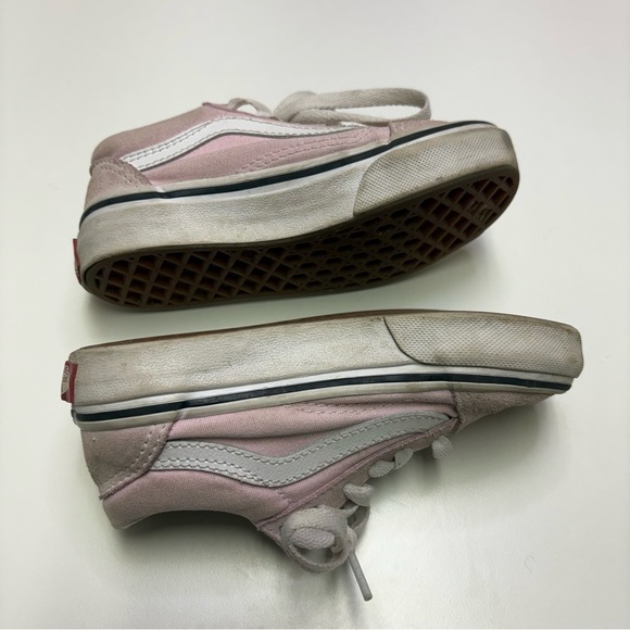 Vans Toddler Girls 11 Pink Classic Off The Wall Old Skool Shoe Sneaker Lace Up - Picture 5 of 10